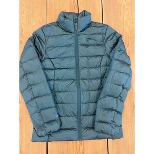 Eddie Bauer Womens XS CirrusLite Down Puffer Jacket Blue Green 650 Fill Full Zip
